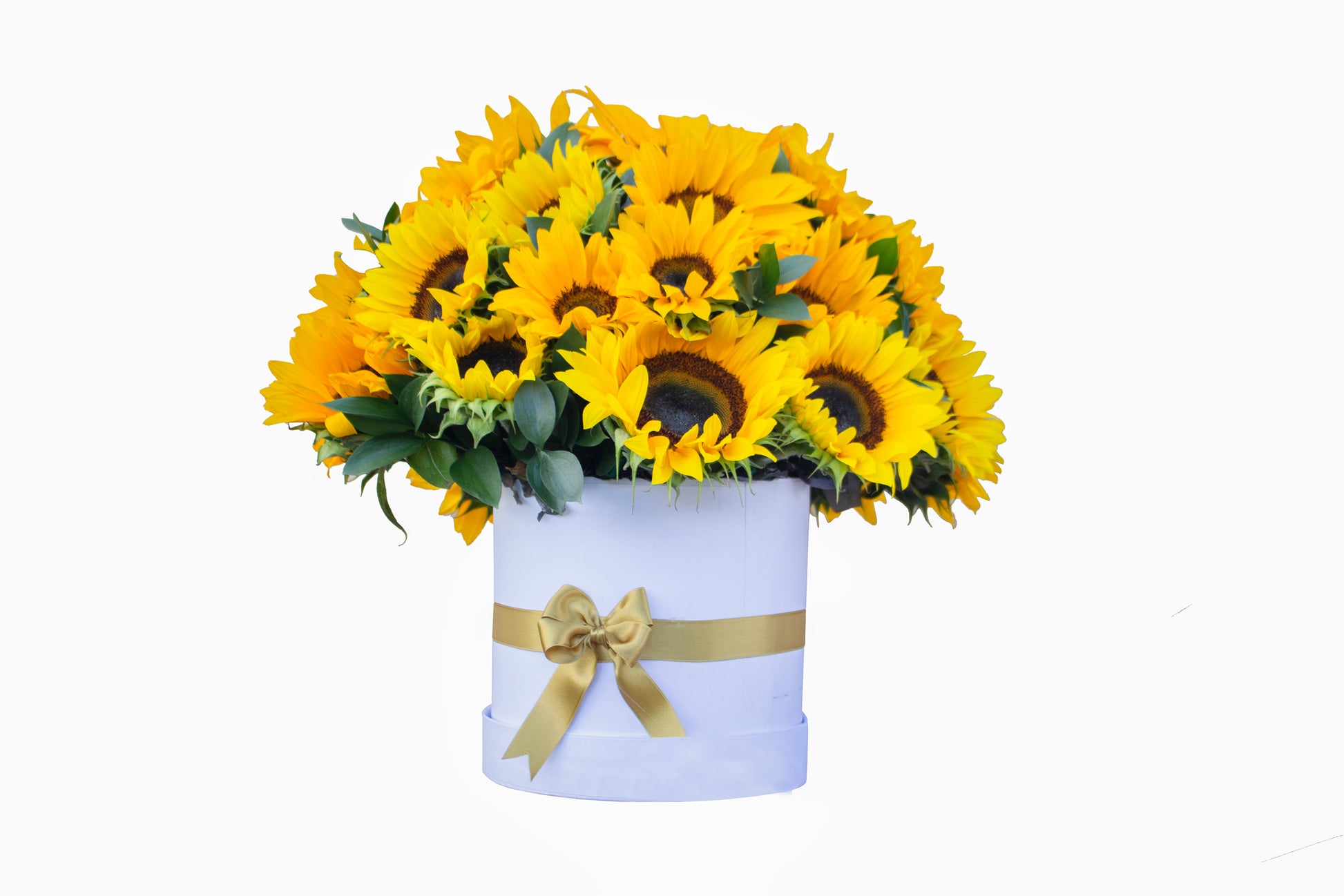 TARRO CON 20 GIRASOLES